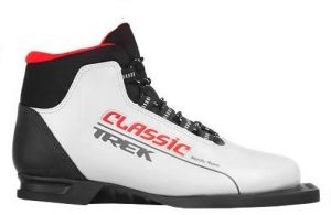 Ботинки лыжные TREK Classic ИК (серебро, лого красный)