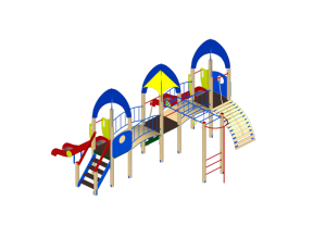Детский игровой комплекс «Космопорт» ДИК 1405 H=1200