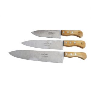 Набор ножей "Поварская тройка" с деревянные ручки (3 предмета), упак. 5 шт. арт. С-119