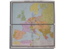 Учебная карта "Европа с 1815 - 1849 г.г."