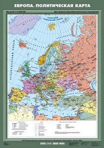 Учебн. карта "Европа. Политическая карта" 70х100