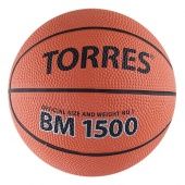 Мяч баск. сув. "TORRES BM1500" арт.B00101, р.1, диам. 12 см, износостойкая резина, нейлоновый корд