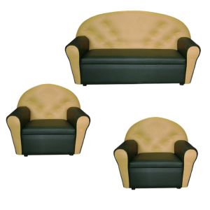 Комплект игровой диван двухместный и 2 кресла Дошкольник