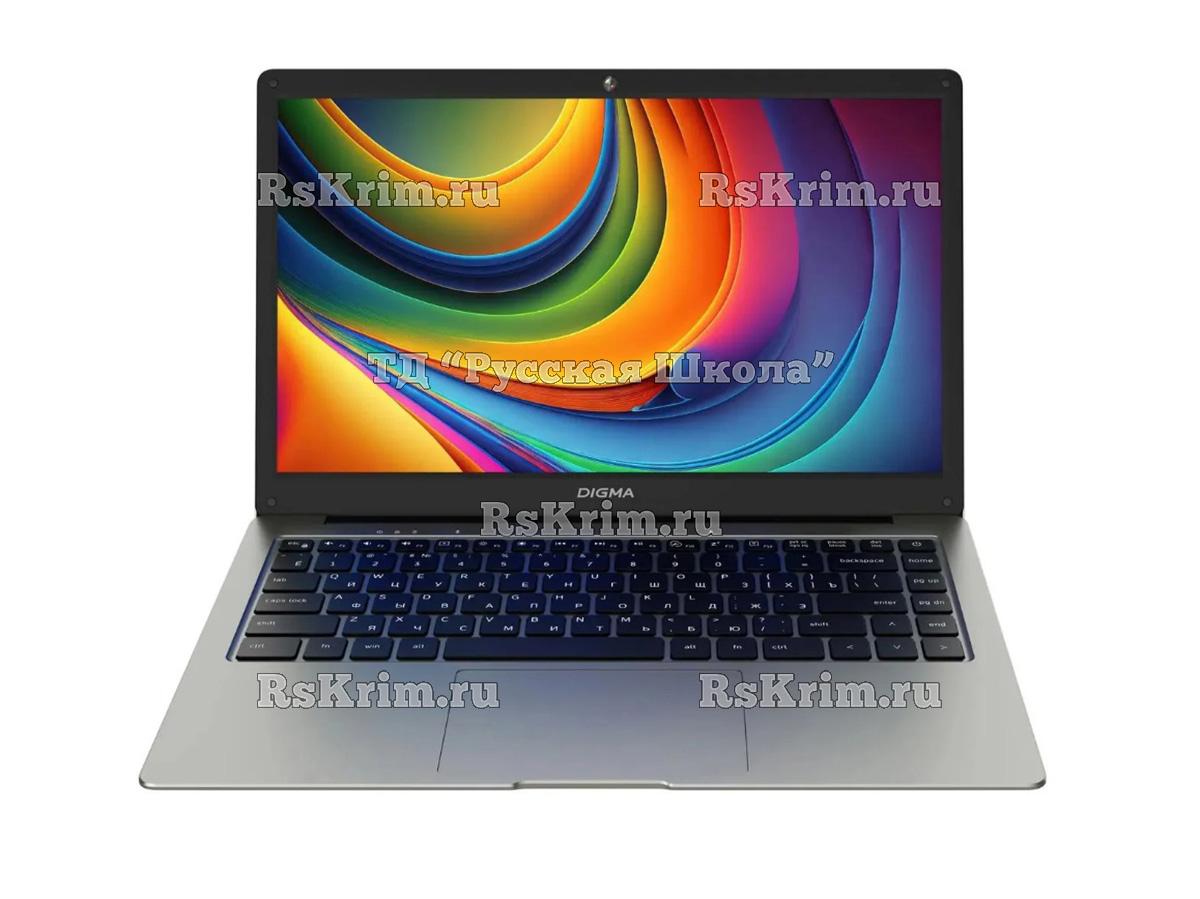 Ноутбук Digma EVE C4403 DN14CN-4BXW04, 14", IPS, Intel Celeron N4000 1.1ГГц, 2-ядерный, 4ГБ 128ГБ Flash, Intel UHD Graphics 600, Windows 11 Professional, серый