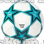 Мяч футб. "ADIDAS UCL RM Club Ps" арт. GU0204, р.5, 12 пан, ТПУ, маш.сш., бирюзово-бело-черный