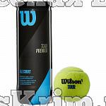 Мяч теннисный WILSON Tour Premier All Court арт. WRT109400, одобр.ITF, фетр, нат.резина,. уп.3 шт