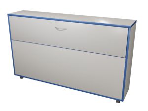 Тумба плакатная для аудиторной доски (кор.Серый, кр.Синяя, фас.Серый)