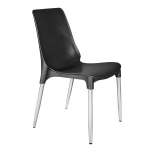 Стул для кабинета СM75-1 (ц.с. Черный, ц.н. Хром)