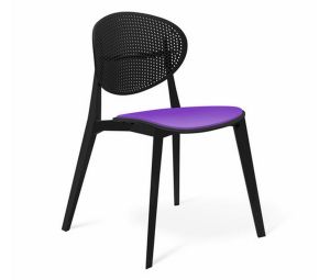 Стул для кабинета СM111-Р (ц.с.Фиолетовый, ц.н. Черный)